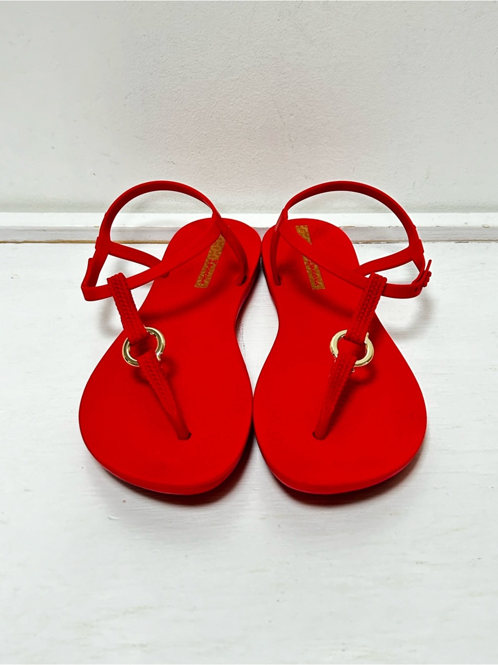 Ipanema Women’s Link Thong Sandals Red Size 8 Casual Flip Flop Beach Sandals